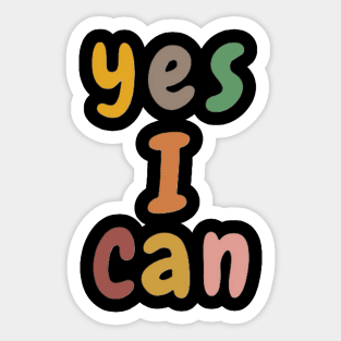 yes i can Sticker